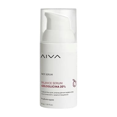AIVA COSMETICS СЫВОРОТКА ДЛЯ УМЕНЬШЕНИЯ КРАСНОТЫ И БОРЬБЫ С ВОСПАЛЕНИЯМИ С АЗЕЛОГЛИЦИНОМ 20% BALANCE SERUM AZELOGLICINA 20%